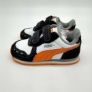 Puma Cabana Racer Sl V Kids, svart-hvit-oransje-grå thumbnail