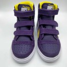 Hummel Stadil Jr Leather High, lilla-gul-hvit thumbnail