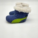 Puma Baby Boot Fur, denim-lime thumbnail