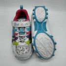 Skechers girls, Biker II Cruzin, hvit-rosa-lys blå-lilla-lime thumbnail