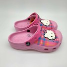 Crocs Hello Kitty Plaid Clog, rosa thumbnail