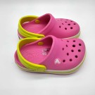 Crocs Crocband Kids, rosa-sitrongul-hvit thumbnail
